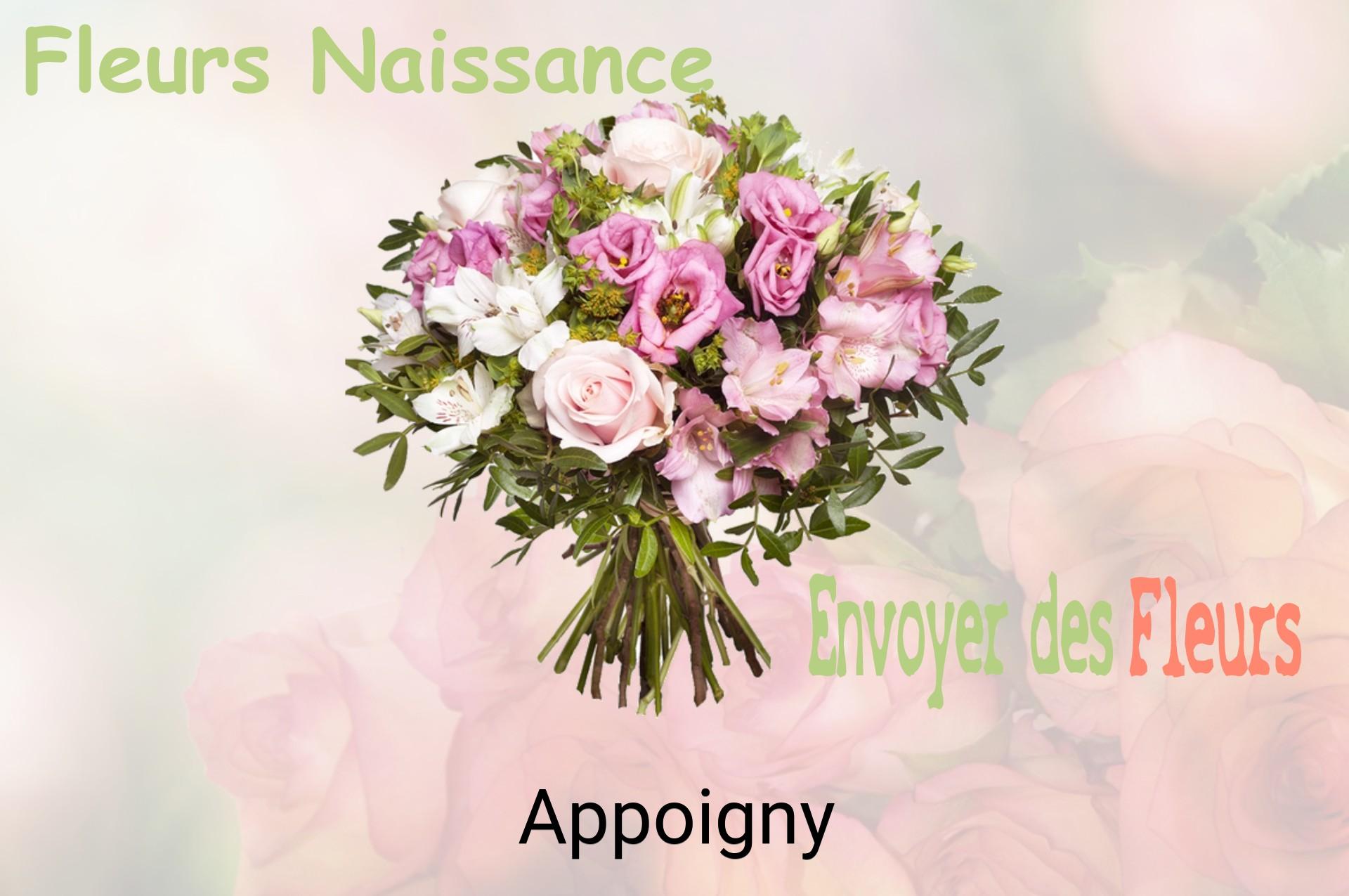 Bouquet de fleurs de naissance livré à Appoigny